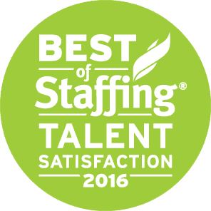 Medstaff's Best of Staffing Talent Satisfaction 2016 Award